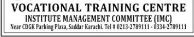 The Institute Management Committee Khi Admissions 2021-22