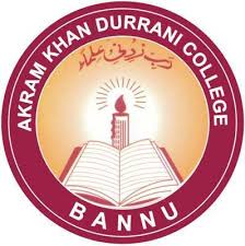 Akran Khan Durrani College Bannu 1st Year Admissions 2024